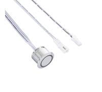 Mini Interrupteur Tactile Dimmable Encastrable pour Ruban LED 12/24V DC Argenté