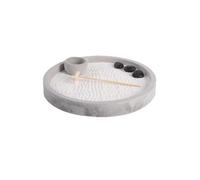 Mini jardin japonais rond - Gris - D 24 2 x H 4 cm