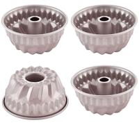 Mini jeu de moules à muffins, 4 pièces, 4 pouces, en acier carbone Vortex, antiadhésif