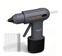 Mini kit de colle chaude, avec 10 bâtons de 7 mm, rechargeable 4 V, préchauffage rapide, indicateur d'alimentation, pour travaux manuels scolaires, loisirs créatifs et réparations rapides à la maison