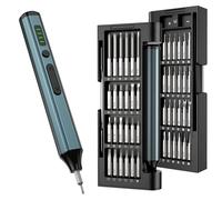 Mini-kit de tournevis électriques - 53 en 1 - Rechargeable - Avec éclairage LED - Embouts magnétiques - Pour appareils électroniques, téléphones portables, appareils photo, ordinateurs portables et mo