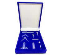 Mini-kit d'outils – 9 outils maçonniques présentés dans une boîte cadeau