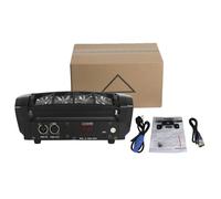 Mini-lampe à LED Beam-Moving-Head, RGBW 8x6W, contrôle DMX possible, Mini 8x6W RGBW, fiche EU