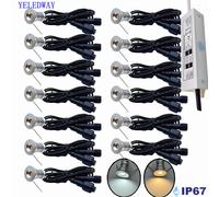 Mini lampe de pont LED étanche IP67, 15mm, ampoule souterraine pour escalier de jardin, 12V, lumières de paysage pour escalier extérieur, AC220V 110V