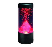 Mini lampe de volcan ronde, Batterie réservoir faux poissons de méduse électrique, lampe de méduse de fantaisie de LED changeant la lumière d'ambiance (Rond)