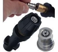 Rosfix Mini Lance 10 cm avec Buse Jet Plat - Raccord Baïonnette, 160 Bar, 60°C | Compacte et Puissante | compatible avec nettoyeur haute pression Kärcher K2-K7