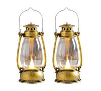 Mini lanternes LED Vintage suspendues, 2 pièces, décoration intérieure | Petites lanternes à bougies LED décoratives, décoration de ferme pour pièce maîtresse, Halloween, noël