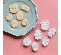Mini lapin ours poussin Animal emporte-pièce mignon bonbons fraise Cupcake forme Biscuit timbre Cookie moule outils de cuisson 6pcs