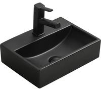 Mini lavabo pour comptoir 40x30 cm noir mat (21094085)