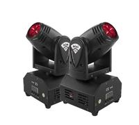 Mini LED Moving Head Light, faisceau de spots, strobe DMX512, 2 pièces, prise UE