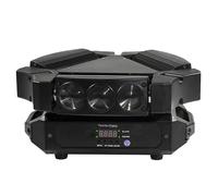 Mini LED RGBW Moving Head Light, 360° panoramique, 145° d'inclinaison, multicolore, prise EU