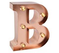 Mini-lettre lumineuse "B", LED, multicolore, à fixer au mur, 1 pièce