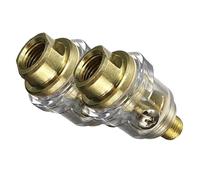 Mini-lubrificateur en Ligne Pneumatique 1/4 Pouce, Lot de 2, Or