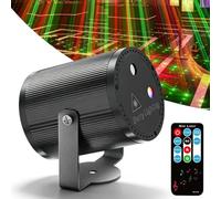 Mini lumière disco avec télécommande, lampe cylindrique disco contrôlée par la musique, ABS RVB LED lumière disco lumière de fête effet stroboscopique avec USB pour anniversaire, mariage, club, Noël