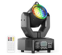 Mini Lyre LED Tête Mobile Lampe de Scène avec Télécommande 30W, RGB Jeux de Lumiere Gobo DJ Effets Lumineux avec ouverture Stroboscope DMX512 pour Fêtes Bars KTV Mariages