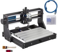Mini-machine laser, surface de travail effective de 11,8 x 7,1 x 1,8 pouces, alimentation en courant continu 24V 5A, vitesse de rotation du mandrin 10000 tr/min, précision de positionnement de 0,003 p