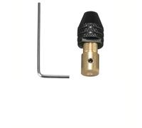 Mini mandrin de perceuse 0,3 à 3,4 mm en aluminium et laiton avec clé pour outil rotatif pour dremel, gravure, polissage, projets de perçage