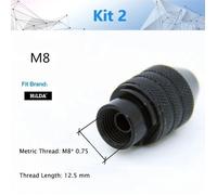 Mini mandrin de perceuse M8/M7 accessoire pour outil rotatif Dremel et meuleuse échange d'embout plus rapide 1 pièce-Kit 2