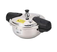 Mini-marmite à pression en acier inoxydable 1,8L - Pot à huîtres et tête de poisson sûr et antidéflagrant pour les cuisinières à gaz et à induction