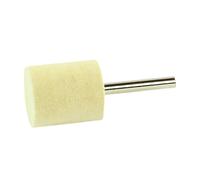 MINI MAX Feutre à polir, 30 mm x 35 mm, tige acier 6 mm, Mérinos, Cylindrique x10 morceau