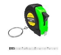 Mini mètre ruban rétractable de 1 m - Conçu pour la portabilité, la précision et la performance répétable dans les applications quotidiennes (vert)