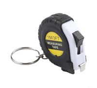Mini mètre ruban rétractable de 1 m - Conçu pour la portabilité, la précision et la performance répétable dans les applications quotidiennes (blanc)