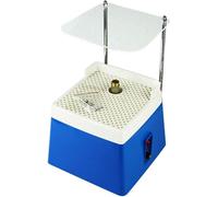 Mini meuleuse à verre portable en céramique et diamant, meuleuse automatique pour vitraux, machine à meuler le verre avec foret diamanté et protection anti-éclaboussures pour le travail du verre, bleu