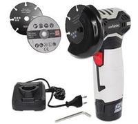 Mini meuleuse d'angle sans fil FISHTEC Disques 76 mm bois métal Batterie rechargeable 12 V Découpe bricolage