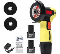 Mini-meuleuse d'angle, moteur à grande vitesse, système à double batterie, 2 batteries, UE