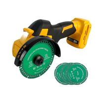 Mini meuleuse d'angle pour batteries DEWALT 18V 20V, outil de découpe sans fil à brosses 4" 18000 tr/min 3 vitesses réglables avec contrôle avant et arrière Compatible avec DEWALT DCB204 DCB206