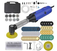 Mini-meuleuse - Meuleuse électrique droite - 500 W - 20 000 tr/min - Vitesse variable - Mandrin de serrage de 3 mm - Prise européenne - Coffret A