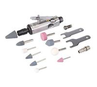 MINI MEULEUSE PNEUMATIQUE DROITE AVEC MEULES ET ACCESSOIRES - 15 pcs