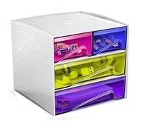 Mini Module De Classement Mycube, 4 Tiroirs, Multicolore