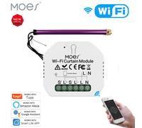 Mini Module de commutateur de rideau intelligent WiFi, stores roulants, moteur de volet, application Tuya Smart Life, télécommande, fonctionne avec Alexa Google Home 2 PCS