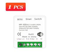 Mini Module De Commutateur Wifi Intelligent 16a, Support D'automatisation De Contrôle À 2 Voies, Smart Life Compatible Avec Alexa Google Home
