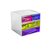 Mini module de Rangement MyCube 2 petits Tiroirs + 2 grands Tiroirs 3-211 Happy Multicolore