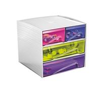 Mini Module De Classement Mycube, 4 Tiroirs, Multicolore
