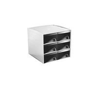 Mini module de rangement plastique My Cube 6 tiroirs noirs - Noir - Cep G