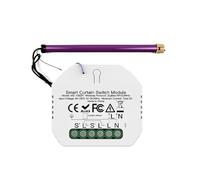 Mini module volets roulants Smart, ZigBee 3.0 + RF 433MHz, APP TUYA Smart Life, compatible avec Alexa Google, 500W 2A, AC 90-250V 50/60Hz, 52x47x18mm, IP20