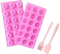 Mini-moule à kouglof en silicone, lot de 2, 30,8 x 15,6 x 2,4 cm, moule rouge