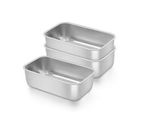 Mini-moules à cake - SONGHUI - Ensemble 3 pièces - Acier inox alimentaire - Four jusqu'à 230°C - Lave-vaisselle