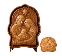 Mini moules à de Noël en ABS anti-adhésif pour pâtisserie, fêtes | Mini moules à tarte religieux avec Jésus, ange, presse pâte, moule à tarte, moule à tarte de poche, décoration de dessert