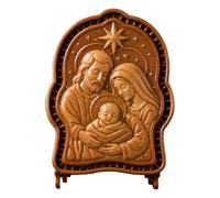 Mini moules à réutilisables anti-adhésifs Motif crèche de Noël | Mini moules à tarte pour savon, bougie, crèche, décoration d'intérieur, fête