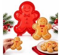 Mini moules à tarte de Noël, 8 motifs réutilisables, en relief | 8 motifs festifs, Père Noël, bonhomme de neige, renne, casse-noisette, détails en relief, mini moules à tarte pour la