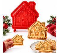 Mini moules à tarte de Noël, 8 motifs réutilisables, en relief | 8 motifs festifs, Père Noël, bonhomme de neige, renne, casse-noisette, détails en relief, mini moules à tarte pour la