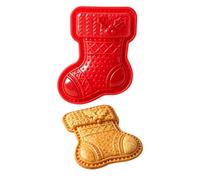Mini moules à tarte de Noël, moules réutilisables en relief pour la pâtisserie des fêtes, comprend des formes de Père Noël, d'arbre, de bonhomme de neige et de renne, de pâtisserie familiale et de