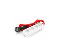 - Mini multiprise 3x16A fiche plate - Rouge