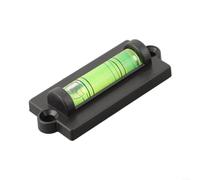 Mini niveau à bulle 59 mm de précision pour outil de niveau à bulle avec aimant pour cadres photo, bureau, menuiserie - Dispositif de nivellement rectangulaire compact noir vert (avec magnétique)