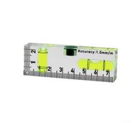 Mini Niveau à bulle 75 mm Acrylique Horizontal Vertical Transparent Niveau à bulle 75 mm Libellule portable robuste 75 mm pour sac à outils et sac Niveau à bulle précis 75 mm Indicateur de liquide