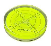 Mini niveau à bulle circulaire Bullseye 60 mm de diamètre Vert | Niveau à bulle rond de précision universel pour caravane, trépied d'appareil photo, tourne-disque et bricolage